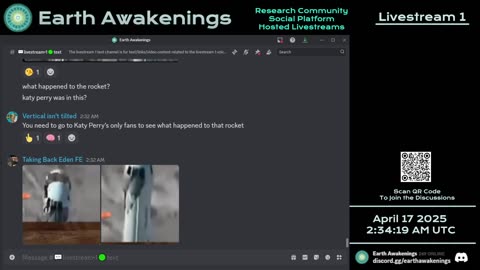 Earth Awakenings - Livestream 1 - #3112 - Live on Rumble/Youtube/X-Twitter/Twitch
