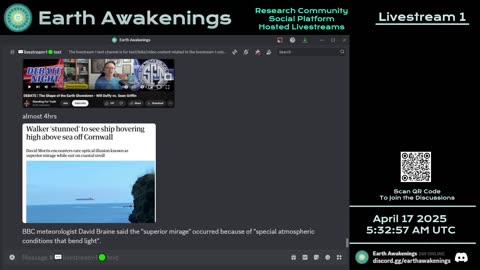 Earth Awakenings - Livestream 1 - #3112 - Live on Rumble/Youtube/X-Twitter/Twitch
