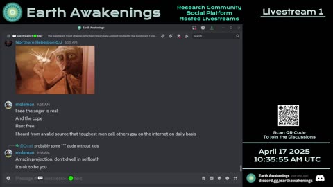 Earth Awakenings - Livestream 1 - #3112 - Live on Rumble/Youtube/X-Twitter/Twitch