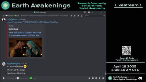 Earth Awakenings - Livestream 1 - #3114 - Live on Rumble/Youtube/X-Twitter/Twitch