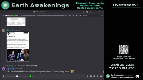 Earth Awakenings - Livestream 1 - #3094 - Live on Rumble/Youtube/X-Twitter/Twitch