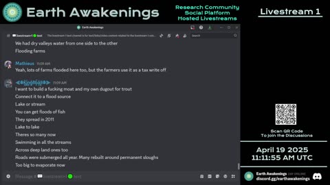 Earth Awakenings - Livestream 1 - #3116 - Live on Rumble/Youtube/X-Twitter/Twitch