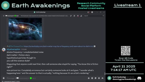 Earth Awakenings - Livestream 1 - #3121 - Live on Rumble/Youtube/X-Twitter/Twitch