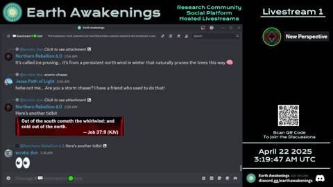 Earth Awakenings - Livestream 1 - #3121 - Live on Rumble/Youtube/X-Twitter/Twitch