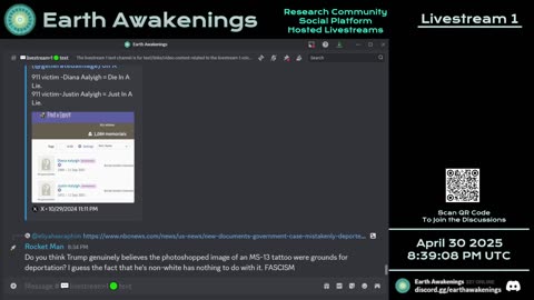 Earth Awakenings - Livestream 1 - #3140 - Live on Rumble/Youtube/X-Twitter/Twitch