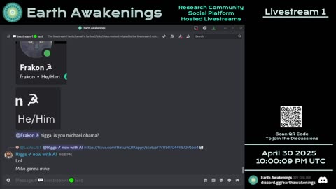 Earth Awakenings - Livestream 1 - #3140 - Live on Rumble/Youtube/X-Twitter/Twitch