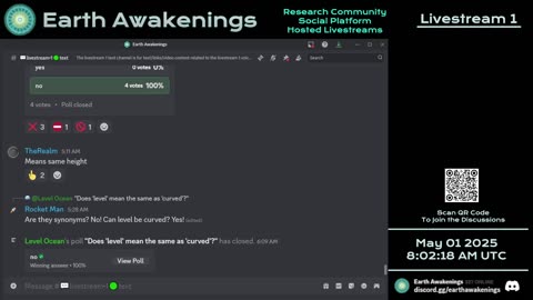 Earth Awakenings - Livestream 1 - #3140 - Live on Rumble/Youtube/X-Twitter/Twitch