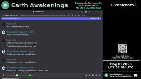 Earth Awakenings - Livestream 1 - #3140 - Live on Rumble/Youtube/X-Twitter/Twitch