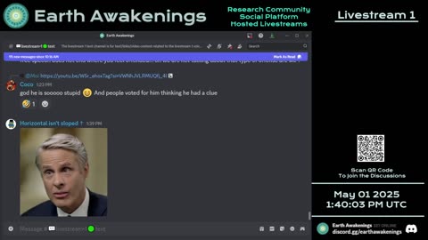Earth Awakenings - Livestream 1 - #3140 - Live on Rumble/Youtube/X-Twitter/Twitch