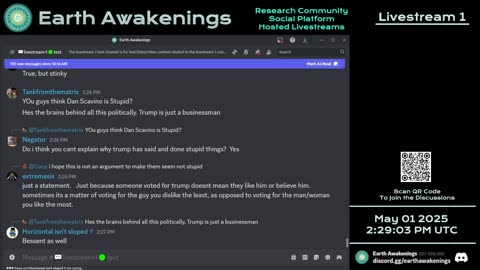 Earth Awakenings - Livestream 1 - #3140 - Live on Rumble/Youtube/X-Twitter/Twitch