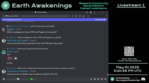 Earth Awakenings - Livestream 1 - #3140 - Live on Rumble/Youtube/X-Twitter/Twitch