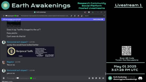 Earth Awakenings - Livestream 1 - #3140 - Live on Rumble/Youtube/X-Twitter/Twitch