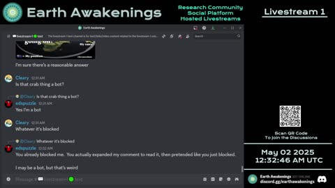 Earth Awakenings - Livestream 1 - #3140 - Live on Rumble/Youtube/X-Twitter/Twitch