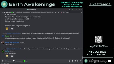Earth Awakenings - Livestream 1 - #3144 - Live on Rumble/Youtube/X-Twitter/Twitch