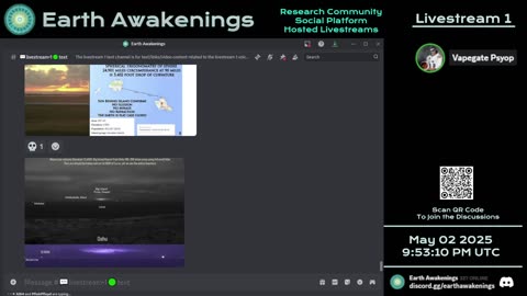 Earth Awakenings - Livestream 1 - #3144 - Live on Rumble/Youtube/X-Twitter/Twitch