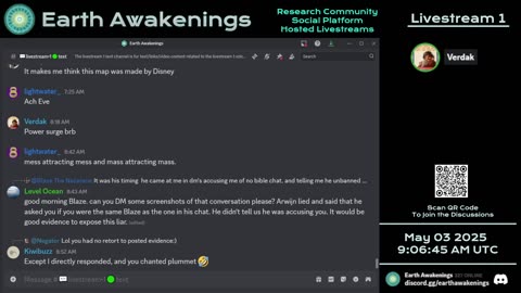 Earth Awakenings - Livestream 1 - #3144 - Live on Rumble/Youtube/X-Twitter/Twitch