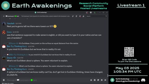 Earth Awakenings - Livestream 1 - #3144 - Live on Rumble/Youtube/X-Twitter/Twitch