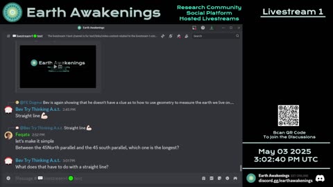 Earth Awakenings - Livestream 1 - #3144 - Live on Rumble/Youtube/X-Twitter/Twitch