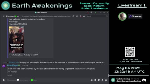 Earth Awakenings - Livestream 1 - #3147 - Live on Rumble/Youtube/X-Twitter/Twitch