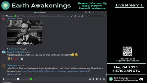Earth Awakenings - Livestream 1 - #3147 - Live on Rumble/Youtube/X-Twitter/Twitch