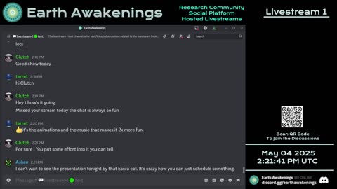 Earth Awakenings - Livestream 1 - #3147 - Live on Rumble/Youtube/X-Twitter/Twitch