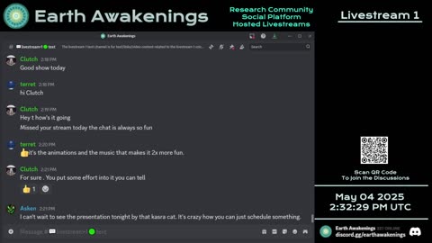 Earth Awakenings - Livestream 1 - #3147 - Live on Rumble/Youtube/X-Twitter/Twitch