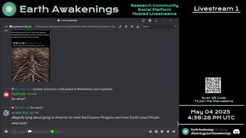 Earth Awakenings - Livestream 1 - #3147 - Live on Rumble/Youtube/X-Twitter/Twitch