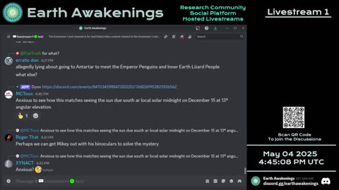Earth Awakenings - Livestream 1 - #3147 - Live on Rumble/Youtube/X-Twitter/Twitch