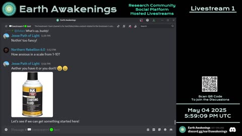 Earth Awakenings - Livestream 1 - #3147 - Live on Rumble/Youtube/X-Twitter/Twitch