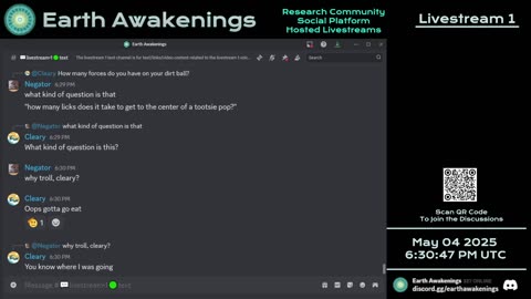 Earth Awakenings - Livestream 1 - #3147 - Live on Rumble/Youtube/X-Twitter/Twitch