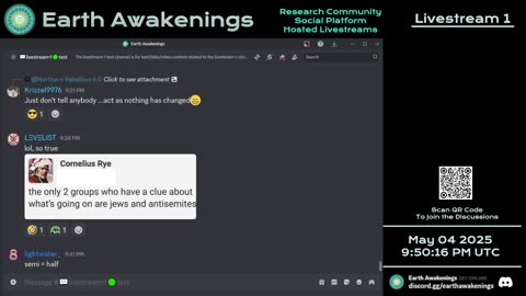 Earth Awakenings - Livestream 1 - #3147 - Live on Rumble/Youtube/X-Twitter/Twitch