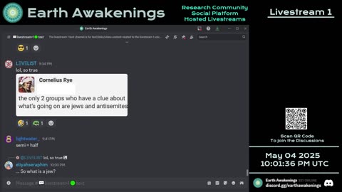 Earth Awakenings - Livestream 1 - #3147 - Live on Rumble/Youtube/X-Twitter/Twitch