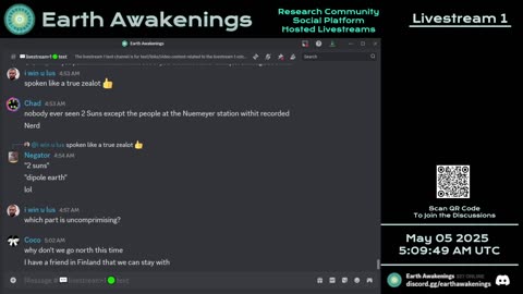 Earth Awakenings - Livestream 1 - #3147 - Live on Rumble/Youtube/X-Twitter/Twitch