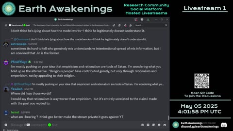Earth Awakenings - Livestream 1 - #3150 - Live on Rumble/Youtube/X-Twitter/Twitch