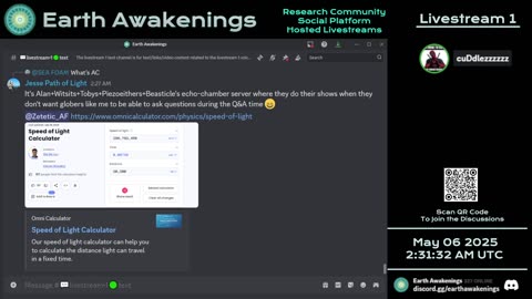Earth Awakenings - Livestream 1 - #3151 - Live on Rumble/Youtube/X-Twitter/Twitch