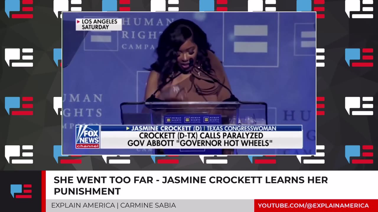 🚨She Went Too Far - Jasmine Crockett Learns Her Punishment