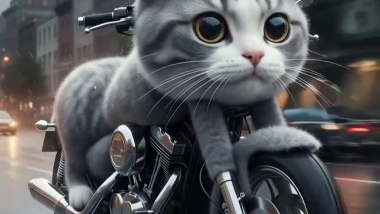 Fluffy Motor Vehicle 🚗😺 | Funny Cat Driving Adventure