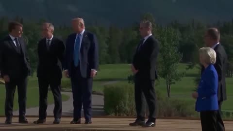 🚨 President Trump leaving G7 early: "I have to be back early — for obvious reasons."