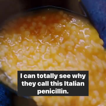 Italian Penicillin Soup | Pastina Soup Italian Penicillin | Mediterranean Recipe