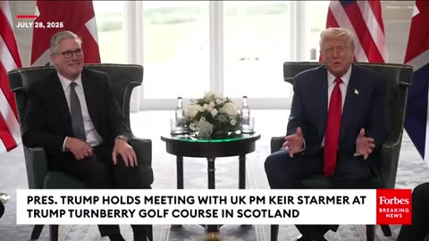 BREAKING NEWS: Trump Takes Questions From Reporters During Meeting With UK PM Keir Starmer