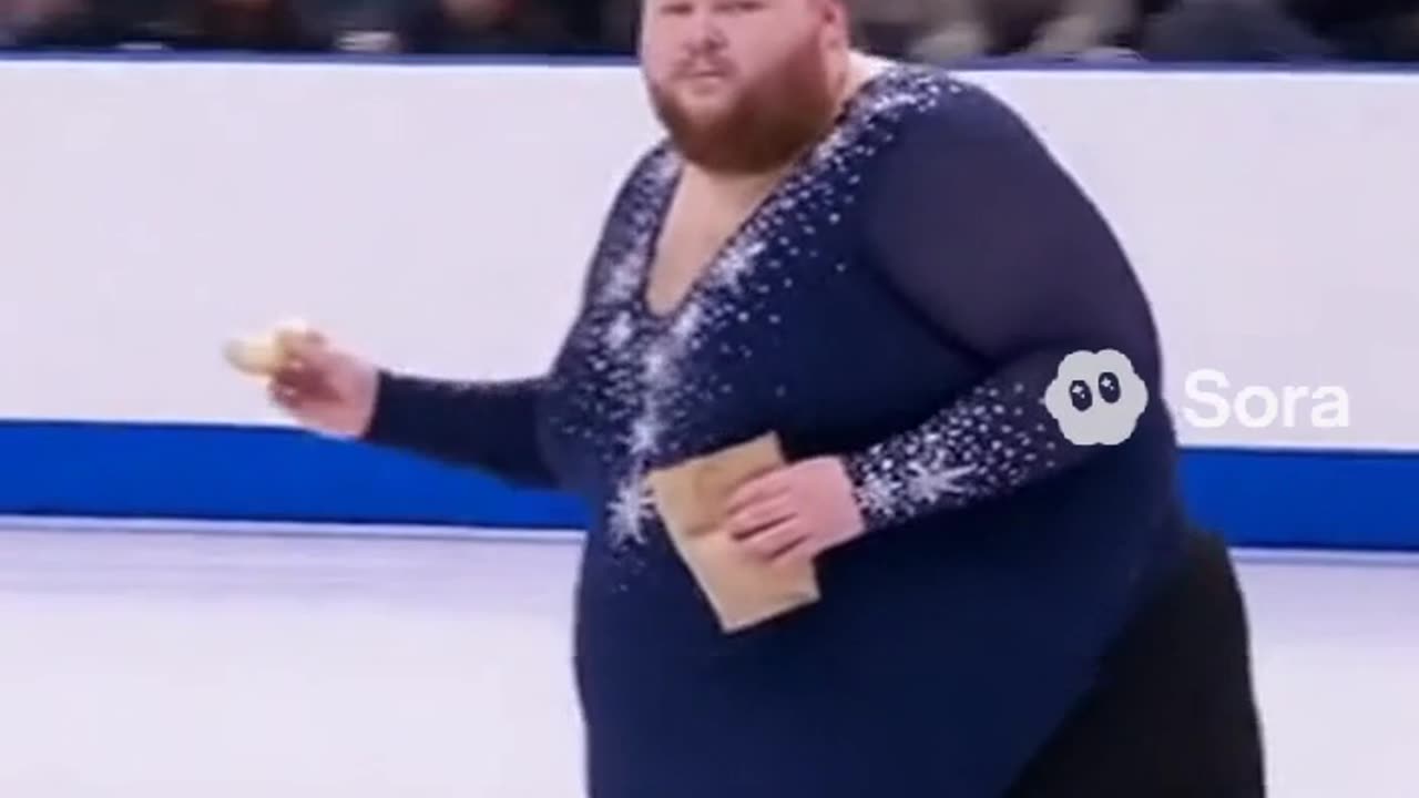 When Skating and Snacks Collide 🤣⛸️