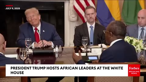 Right In Front Of Trump, Reporter Asks African Leaders If They'll Nominate Him For Nobel Peace Prize