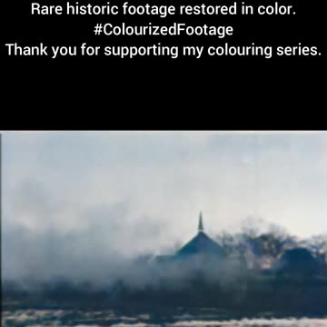 Sherman Tanks Fire in Final WWII Battles Colourized Footage #WW2
