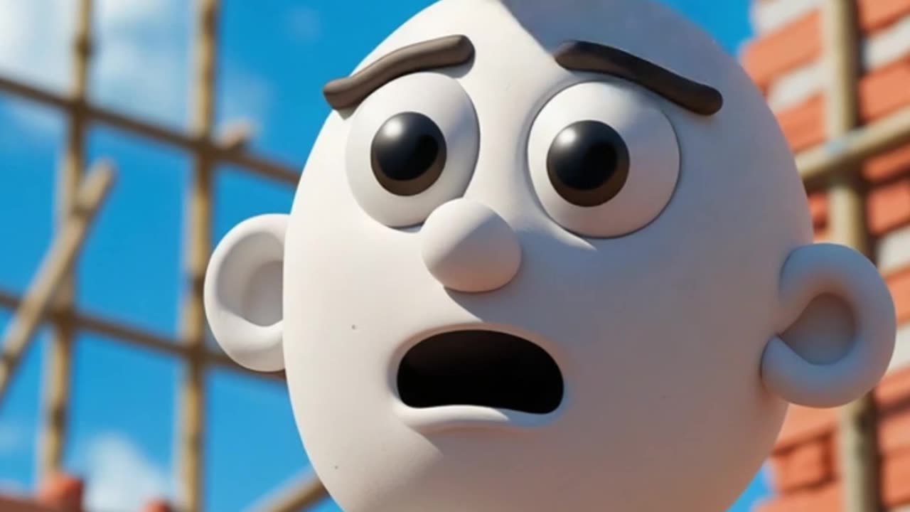 WORKER CLAY FIGURE SMASHED BY BRICKS #ai #actor #aishorts #aivideo #aivideogenerator #funny