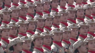 Brave Chinese Women March in Perfect Unison 👍