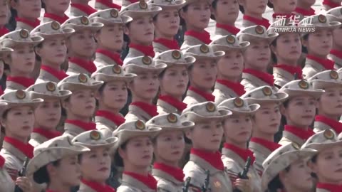 Brave Chinese Women March in Perfect Unison 👍