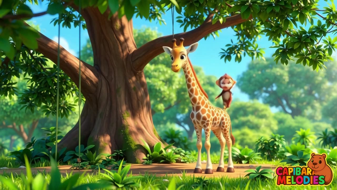 Blije giraf 🦒 Kinderliedje 🌈