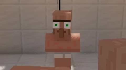 Don't Drop The Soap in Minecraft Village (Cupid villager ai cover)... #minecraft #villager #grox