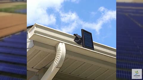 HOLACA Weatherproof Gutter Mount for Ring Solar Panel- Wall Mount Bracket Outdoo