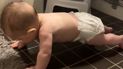Baby Learns To Plank Before Learning To Crawl